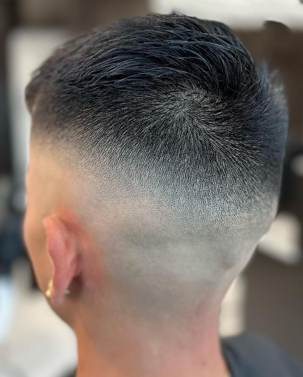 High Skin Fade Haircut with Drop Fade