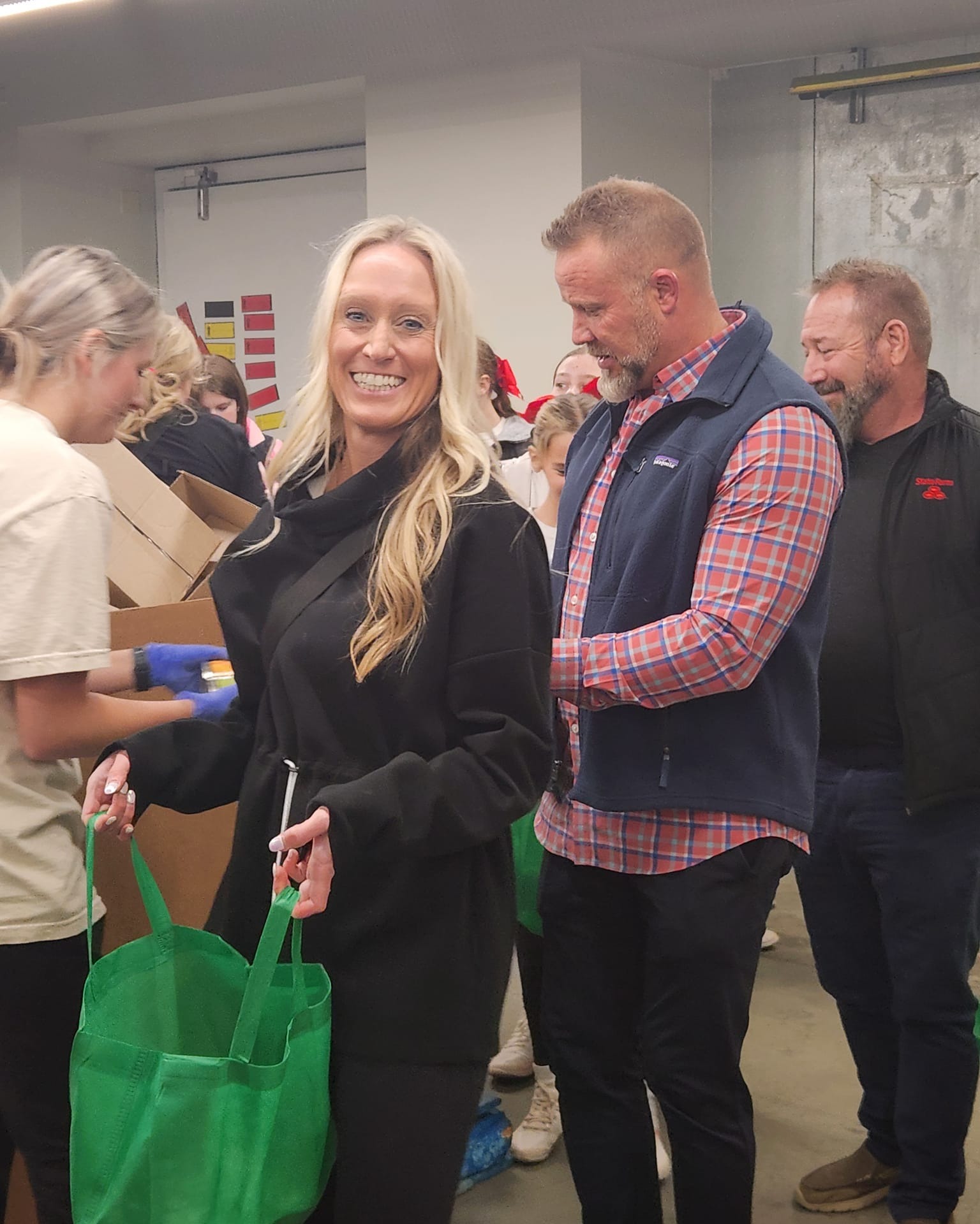 Giving back to the community is always worth the time. A great night at "Least of These" packing food for families in need. May all families have a great holiday season.