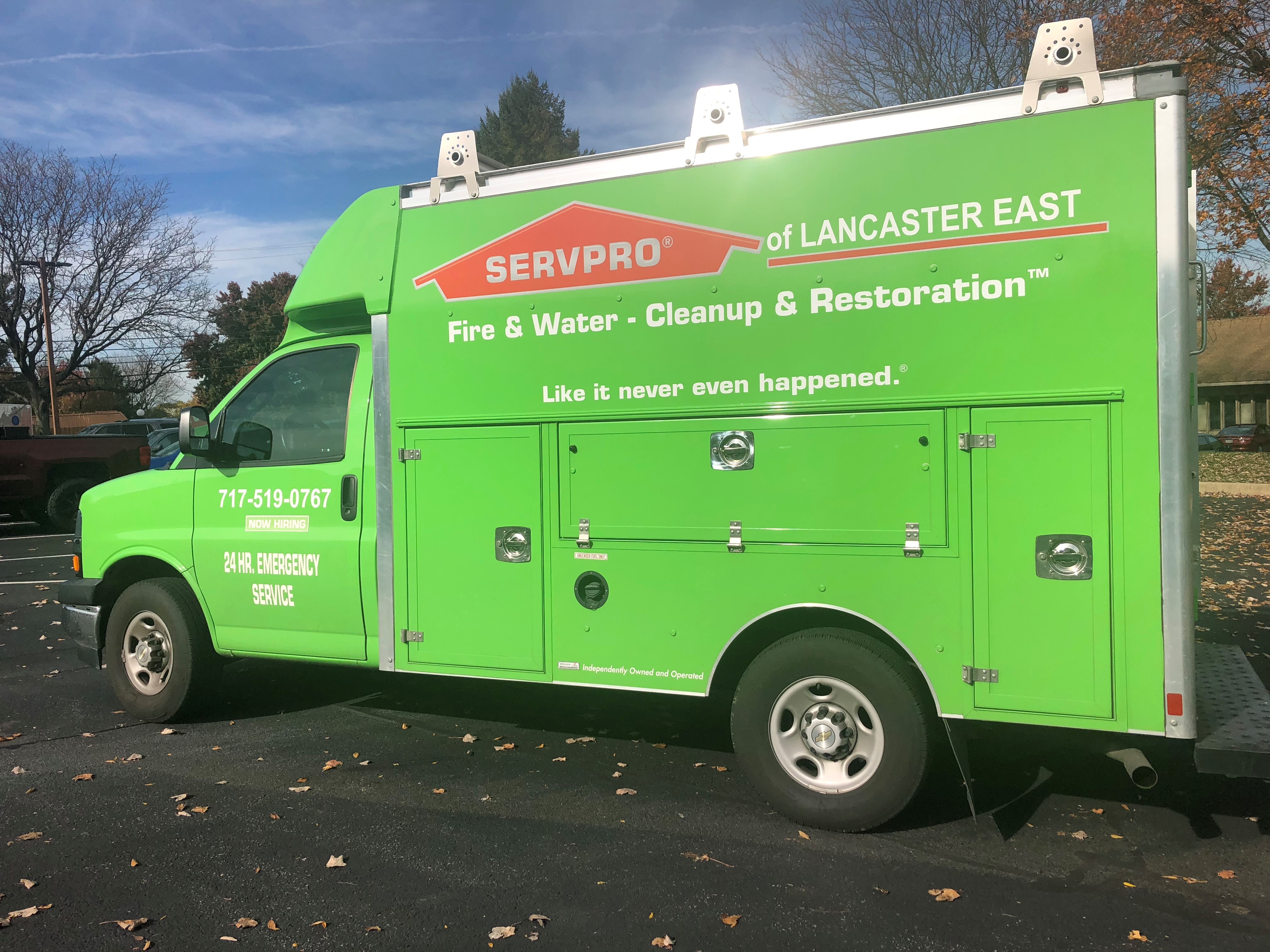Our vehicles are equipped with all of the professional supplies and equipment needed to provide excellent service for any emergency you may have!
