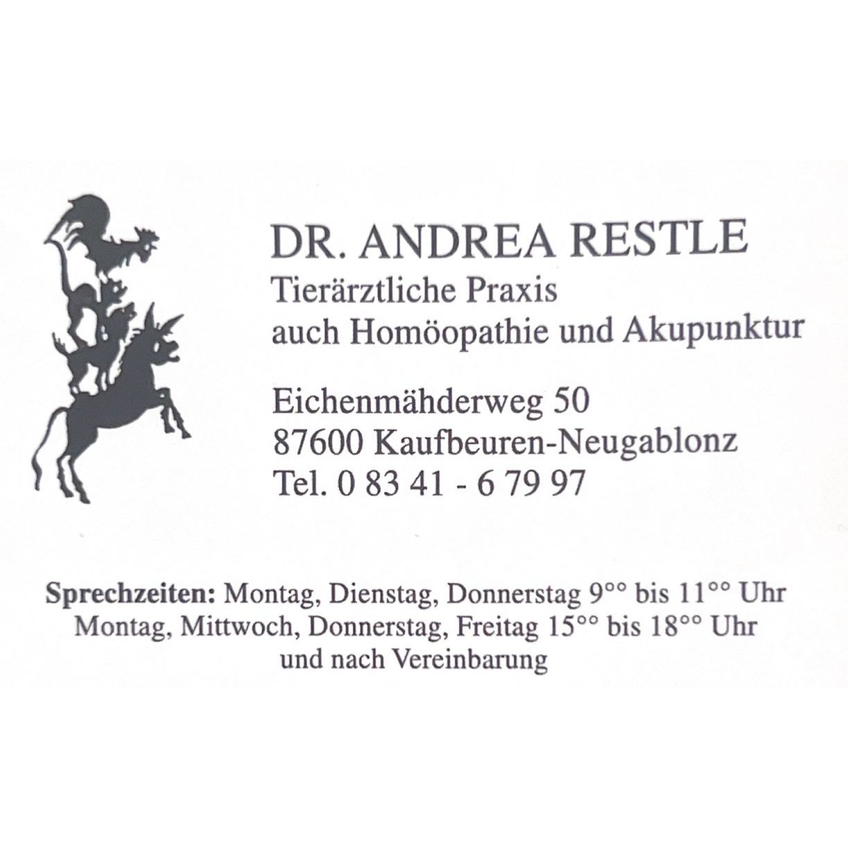 Dr. Andrea RestleTierärztliche Praxis in Kaufbeuren