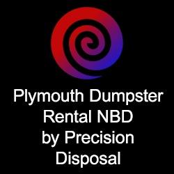 Plymouth Dumpster Rental NBD by Precision Disposal Logo