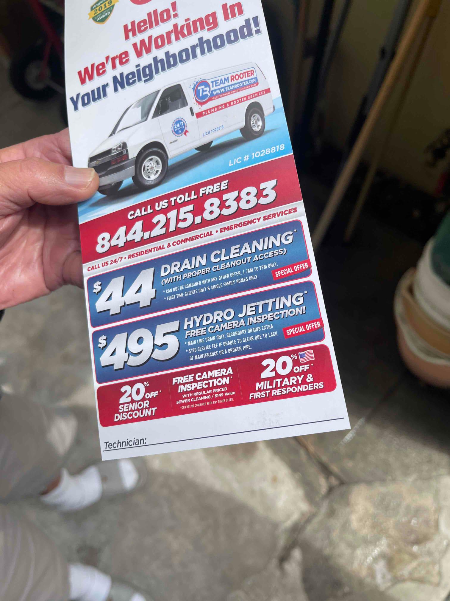 Team Rooter Plumbing - San Diego Image