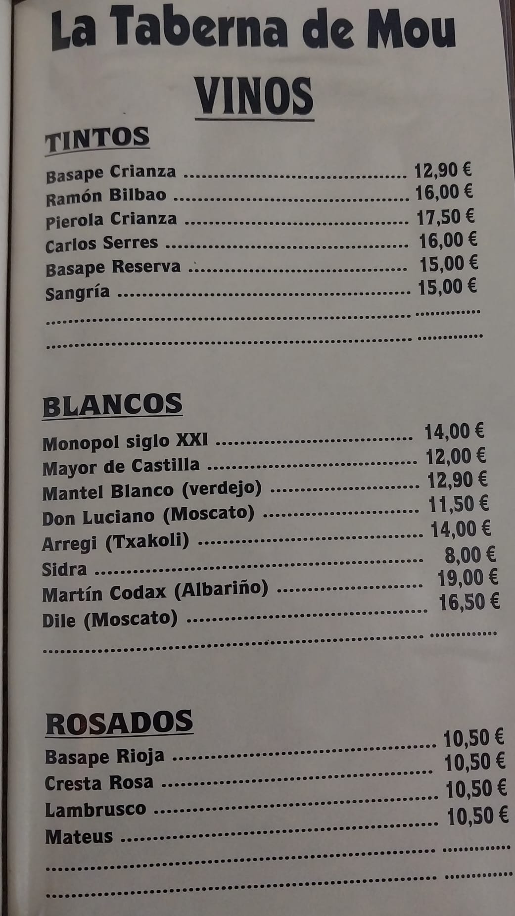 Asador La Taberna Mou
