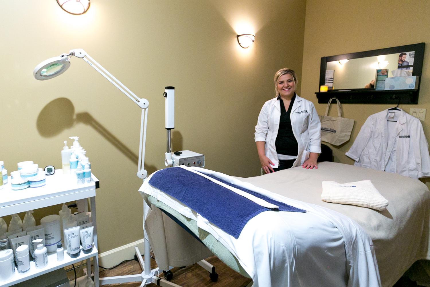 Tailored to treat a variety of skin conditions, our Licensed Estheticians will begin your facial with a deep pore cleansing followed by a skin analysis, exfoliation and extractions. Relax and feel pampered with a therapeutic moisturizer to sooth, protect and balance your skin's needs. We also offer Microdermabrasion, Peels and LED Phototherapy!