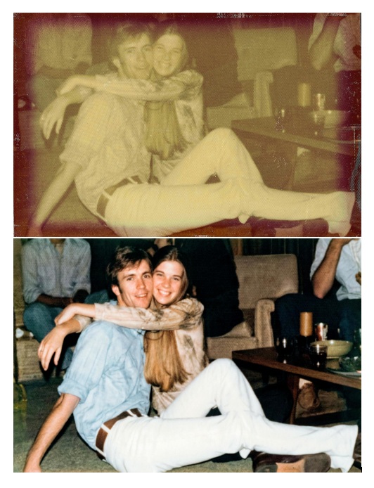 Photo restoration before/afte