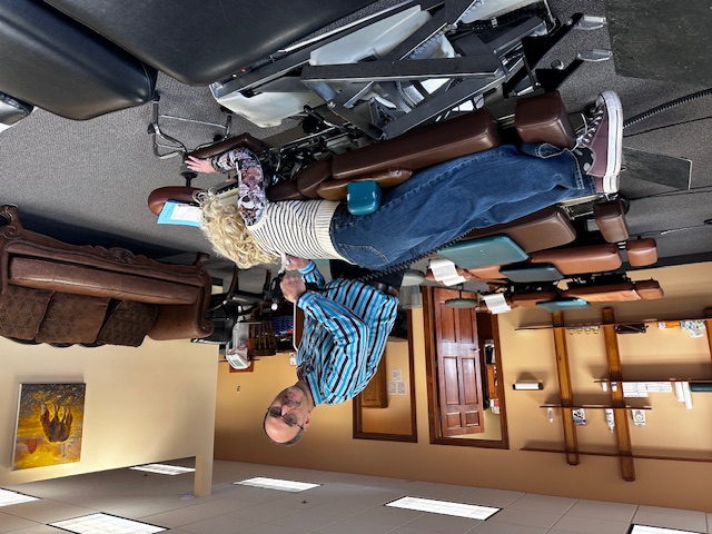 Dr. Kuntz adjusting a patient at Prior Lake Chiropractic