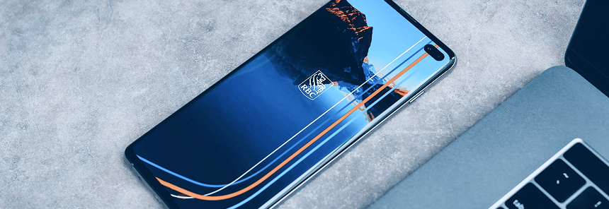 A mobile phone on the RBC Mobile app.