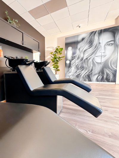 Relax in comfort at Avissa Salon in Ann Arbor with our modern shampoo stations designed for a soothi 