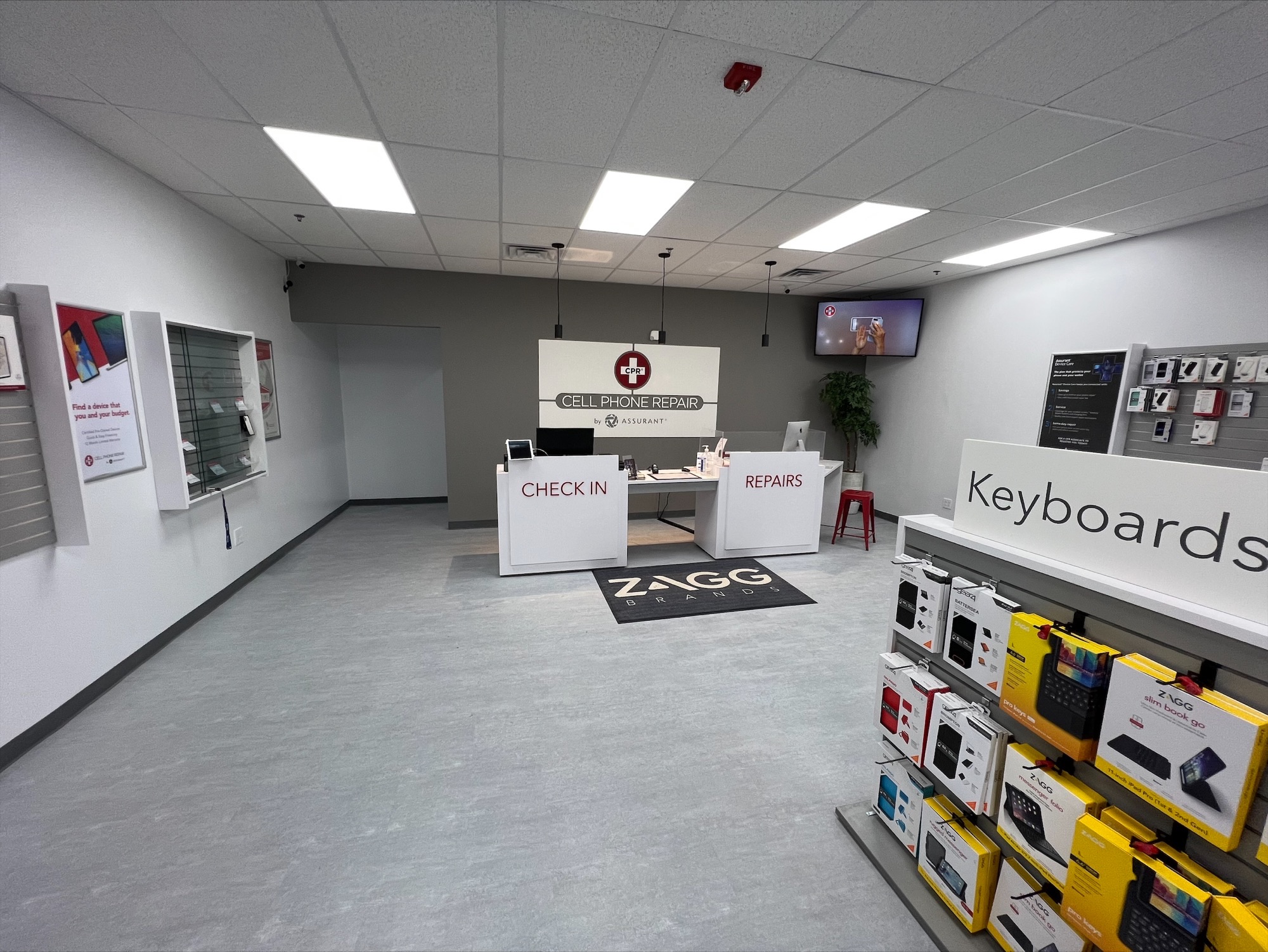 store interior of cpr cell phone repair barboursville wv