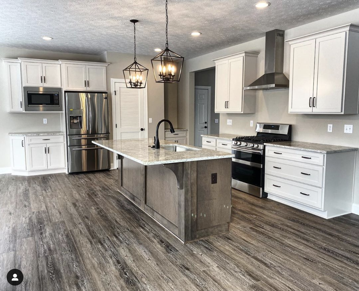 Full kitchen remodel with flooring, countertops, cabinets by Kitchens by Countryside