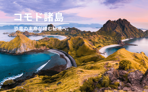 〈インドネシア・コモド諸島〉恐竜の末裔が棲む秘境へ。ピンクの砂浜と群青の海に癒やされる、至福の休日【StudioJTB】