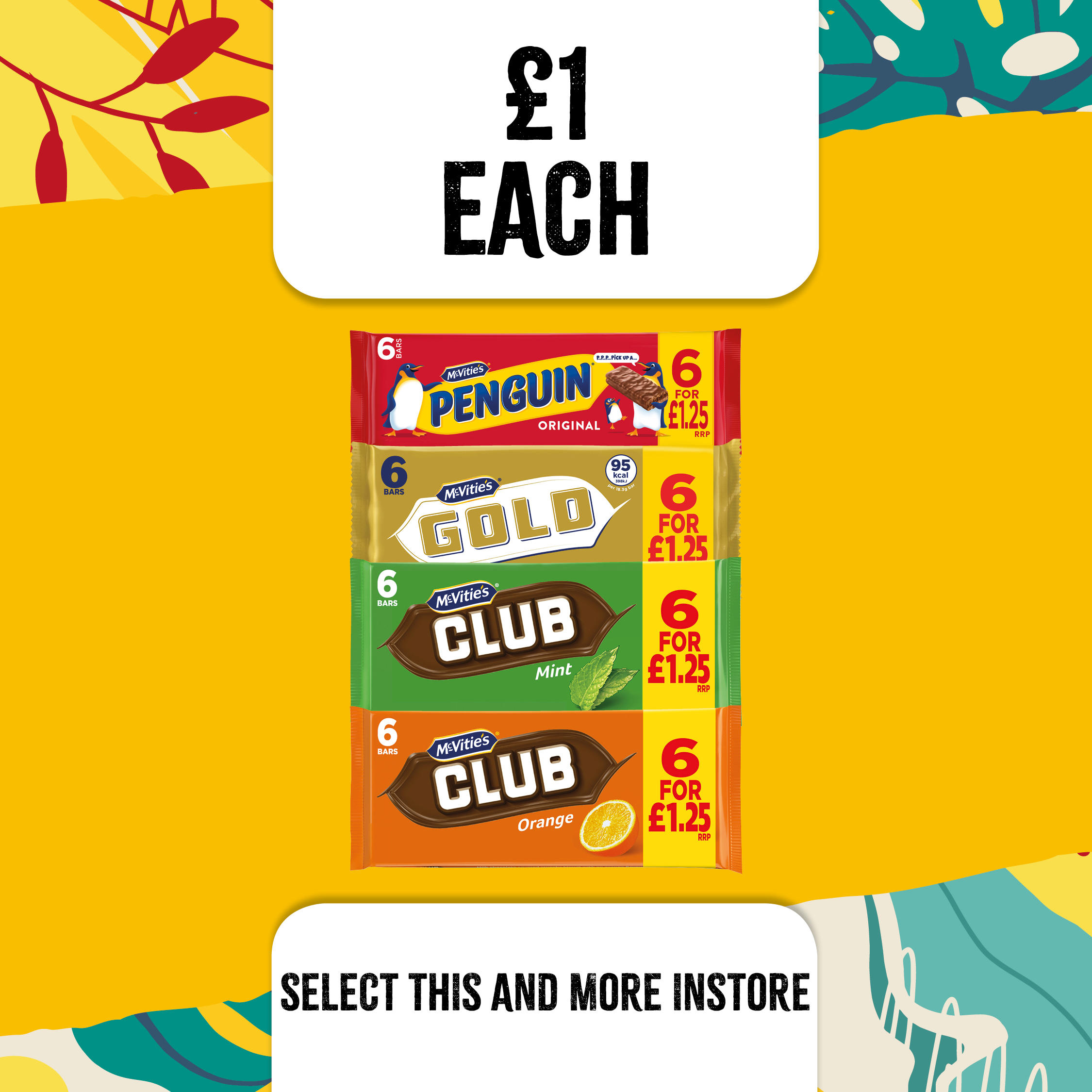 £1 each for club, gold and penguin at select convenience Select Convenience Huddersfield 01484 541193