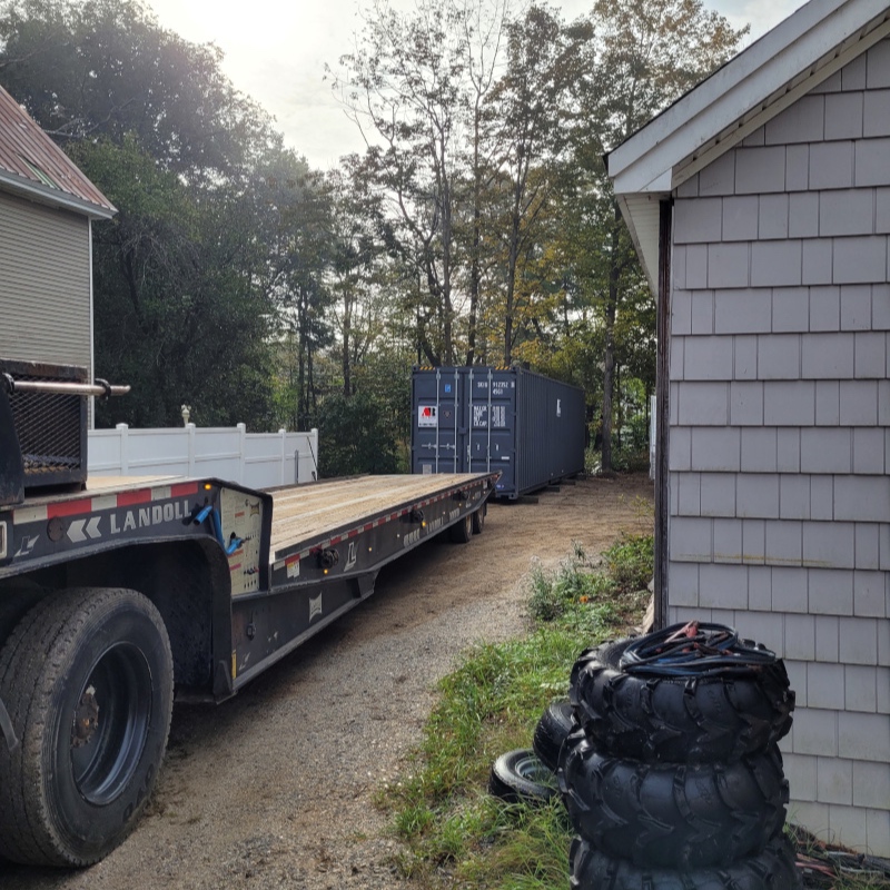 40’ storage container sold and delivered to Porter, Maine
Sold a new 40’ storage container to a cust 