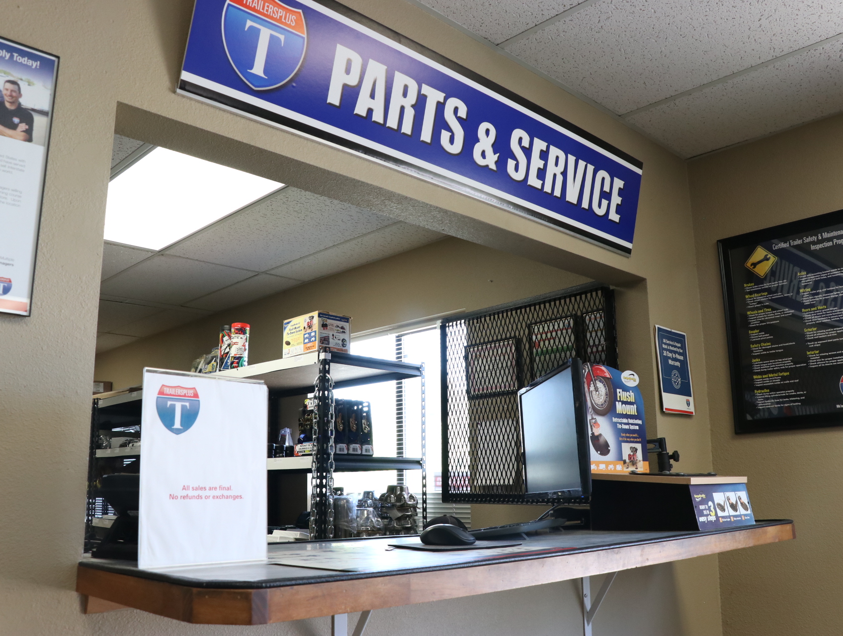 Parts and Service Counter