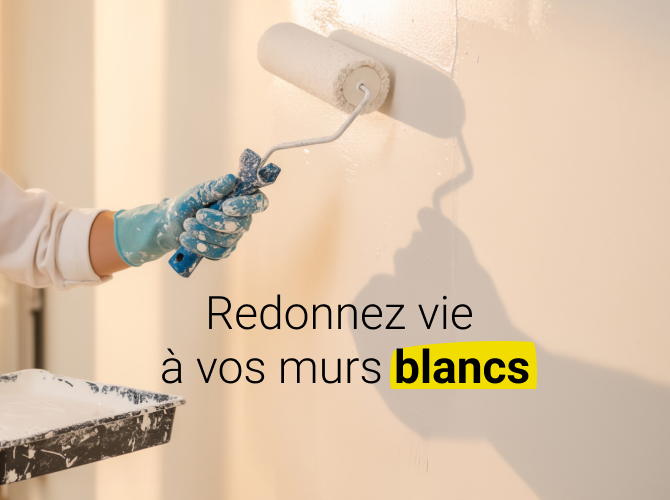 Peinture intérieure blanche et sous-couche