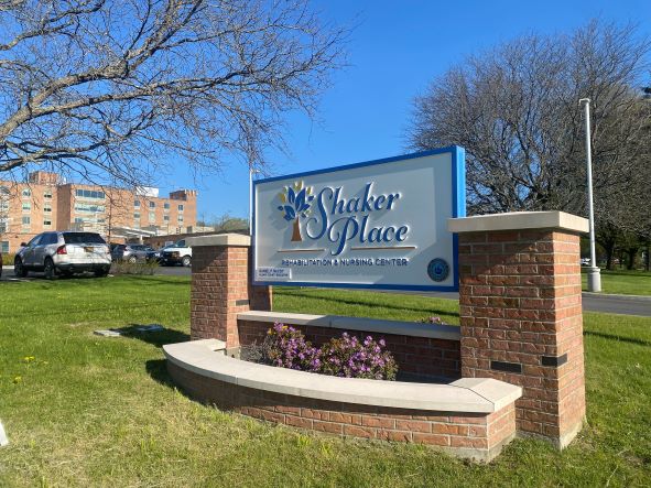 Shaker Place exterior sign