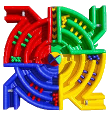 Ready to get Dizzy X Chattanooga TN. This Obstacle Course Ride Rental offers 4 players the chance to find their way through their Inflatable maze of color. It's a fun and interactive Inflatable game for all ages, as they attempt to find their way out of the maze completely Dizzy X .