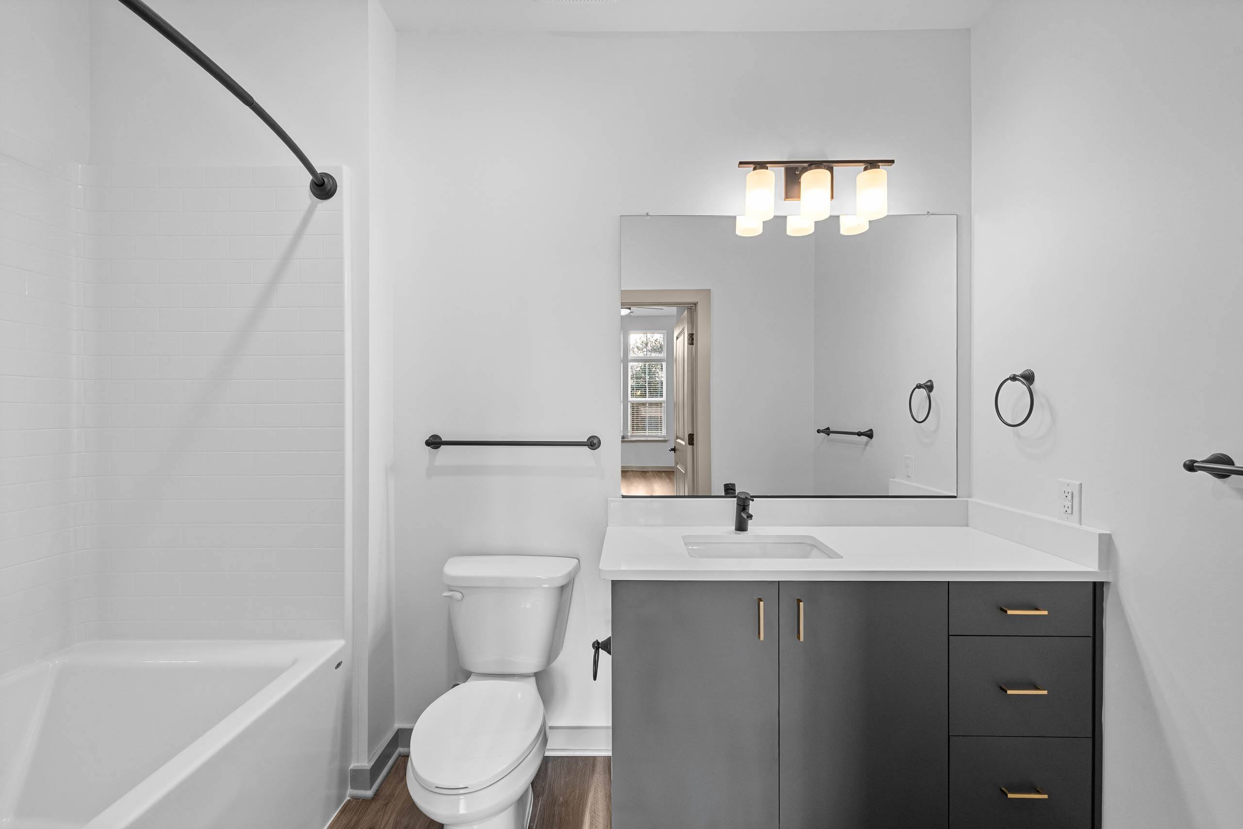 A white toilet sits next to a sink in a bathroom