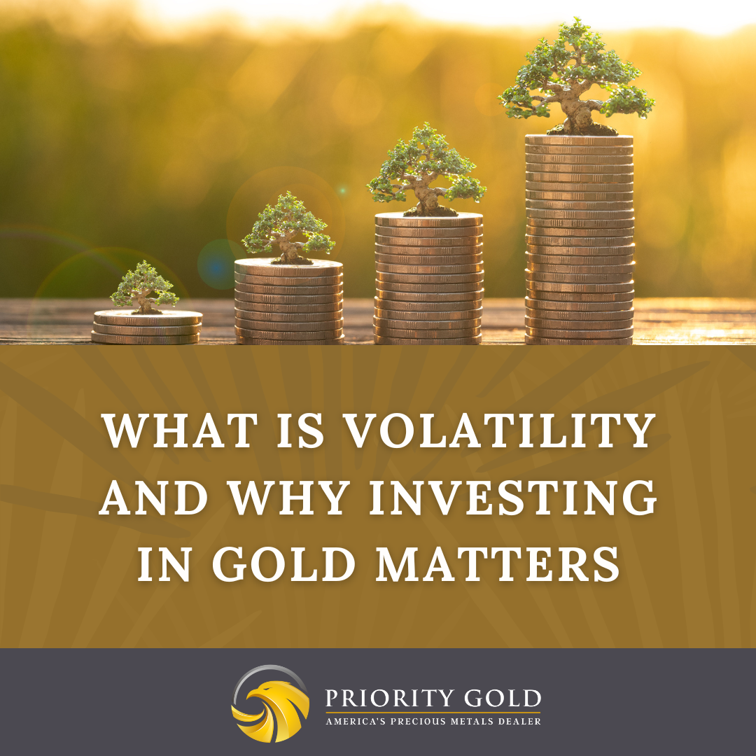 Investors of all kinds keep an eye on the volatility of gold specifically. Why? Read more.  InvestInGold  Volatility  Gold  GoldIRA