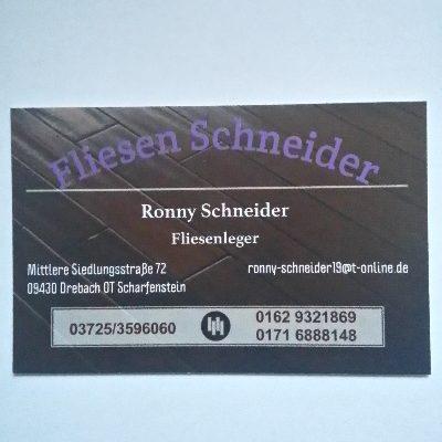 Ronny Schneider Fliesenverlegungen in Drebach - Logo