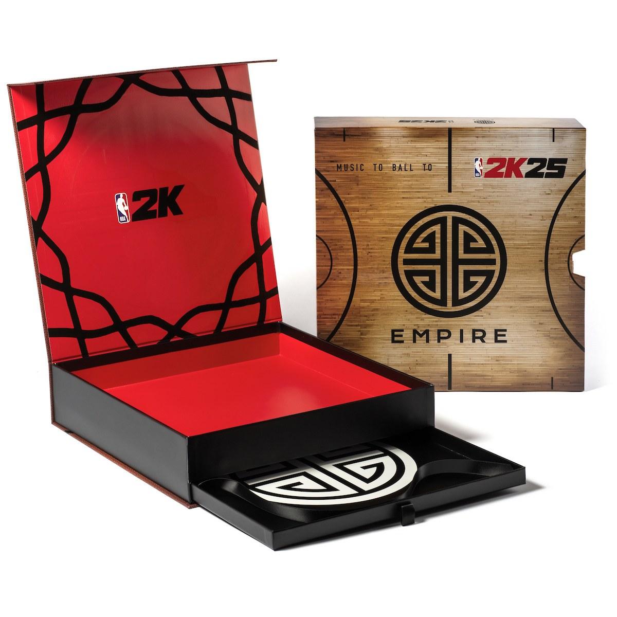 Rigid box for NBA 2K25 x Empire. Custom packaging by PLC Print.
