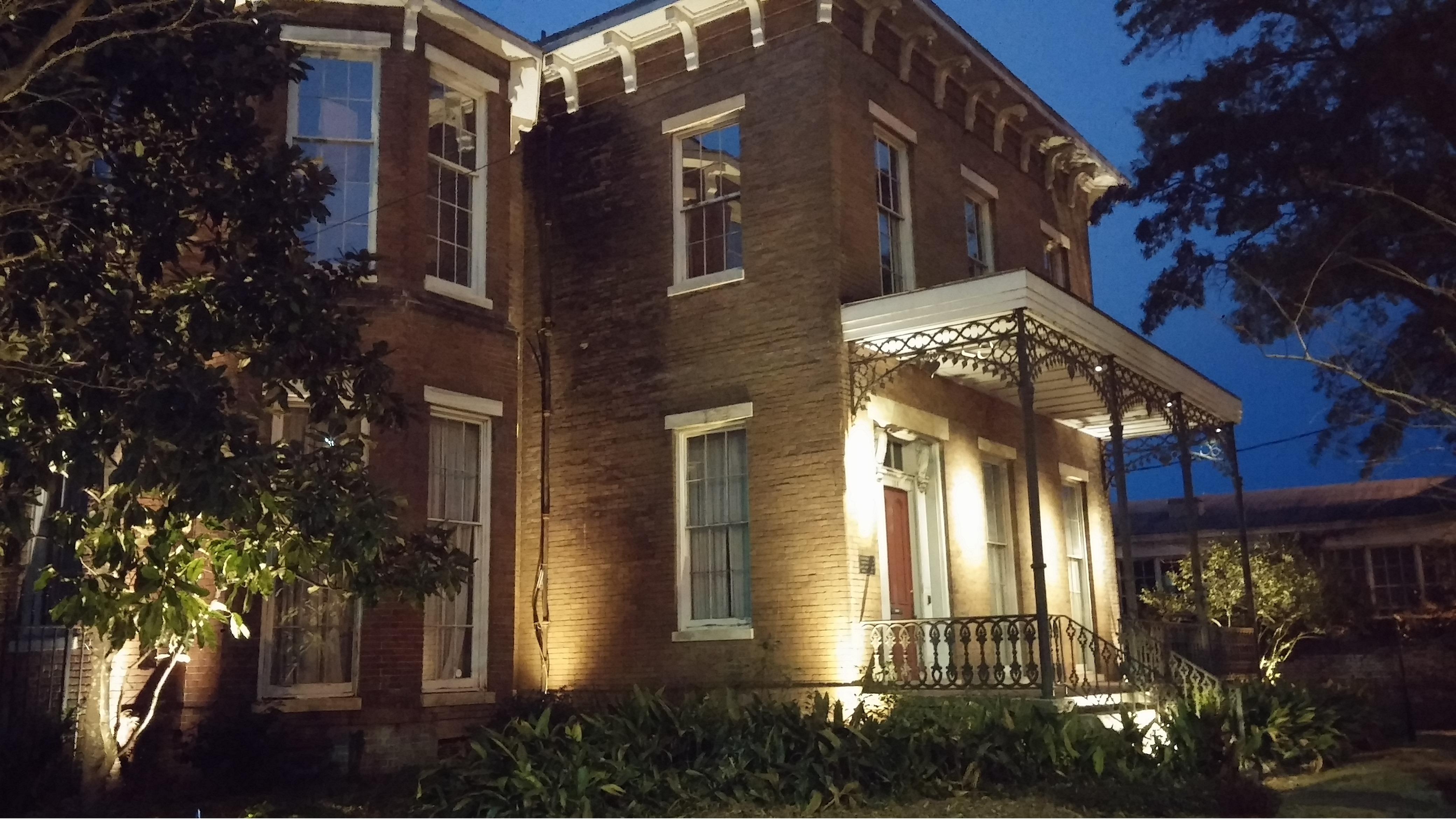 Landscape Lighting in Historic Downtown Mobile, Alabama  - installed by JubileeScape