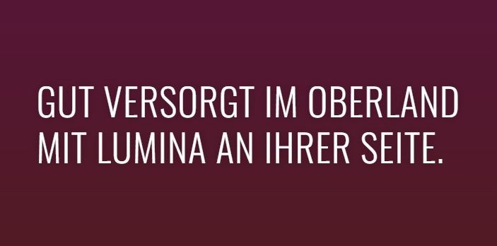 Lumina Pflegedienst GmbH, Hauptstr. 39 in Huglfing