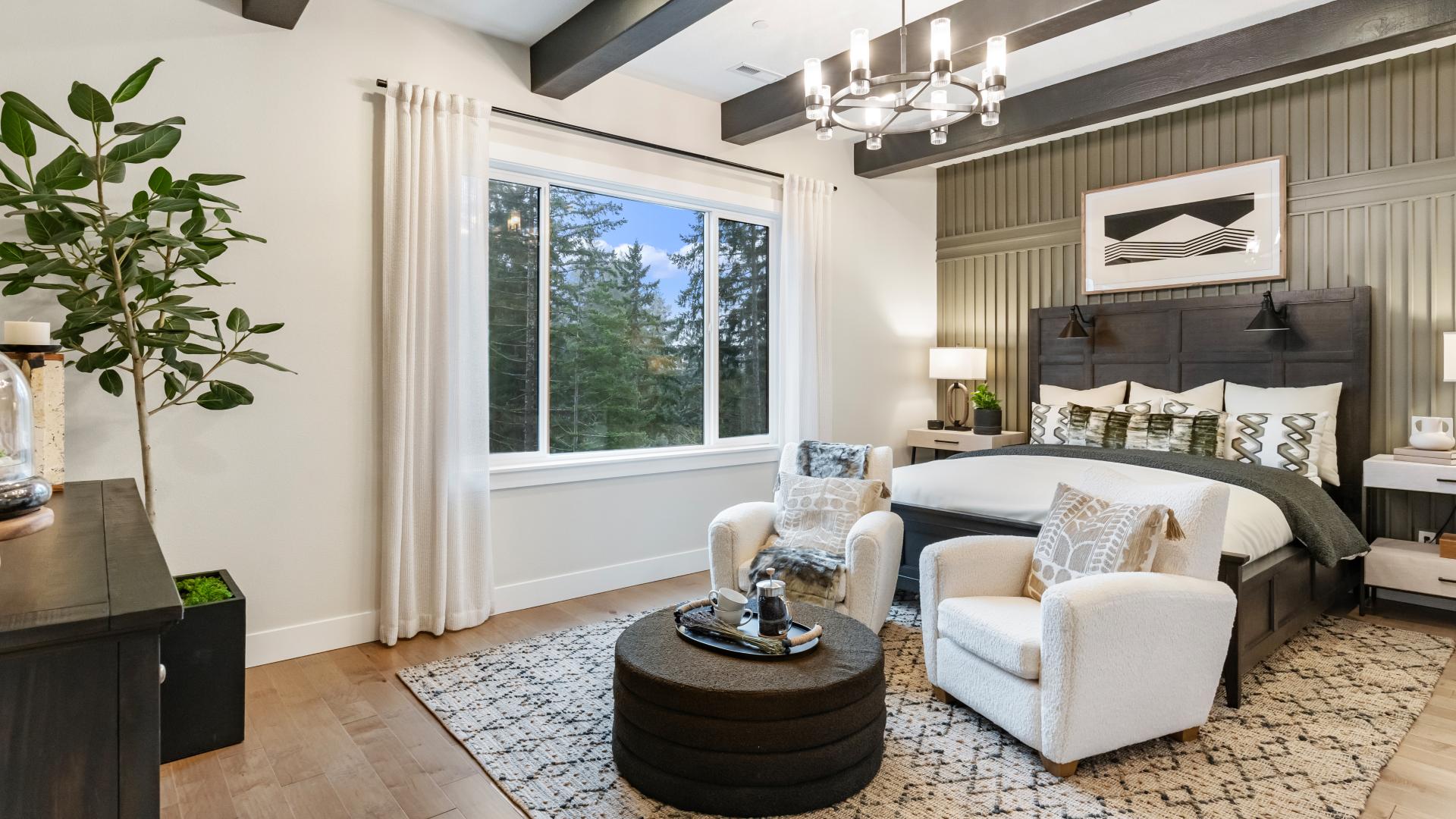 Expansive primary bedroom suites