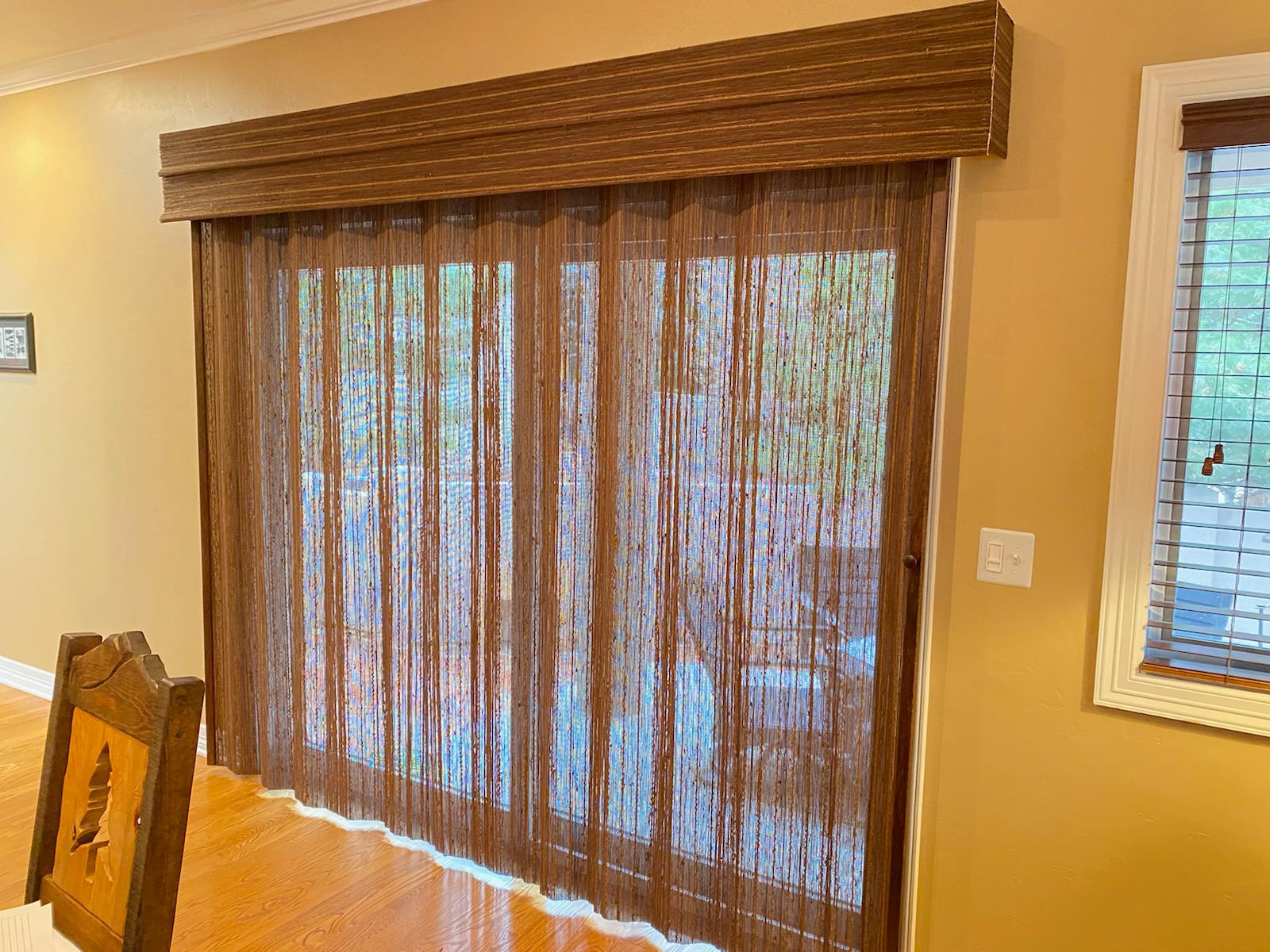 Woven Wood Vertical Shade in Roxborough Park