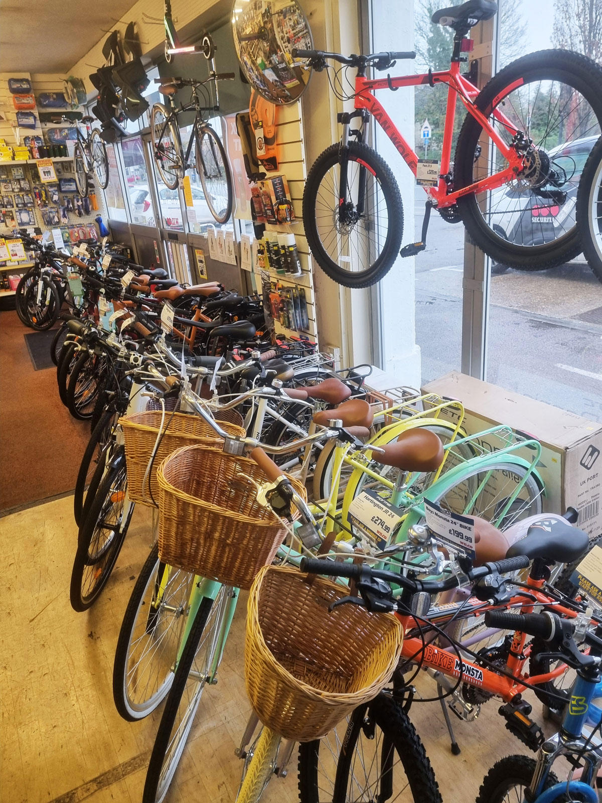 Family bicycles at Wilco, Milton Road, Cambridge Wilco Motor Spares Cambridge 01223 355113