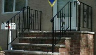 Residential Hand Rail, with Heart Scroll