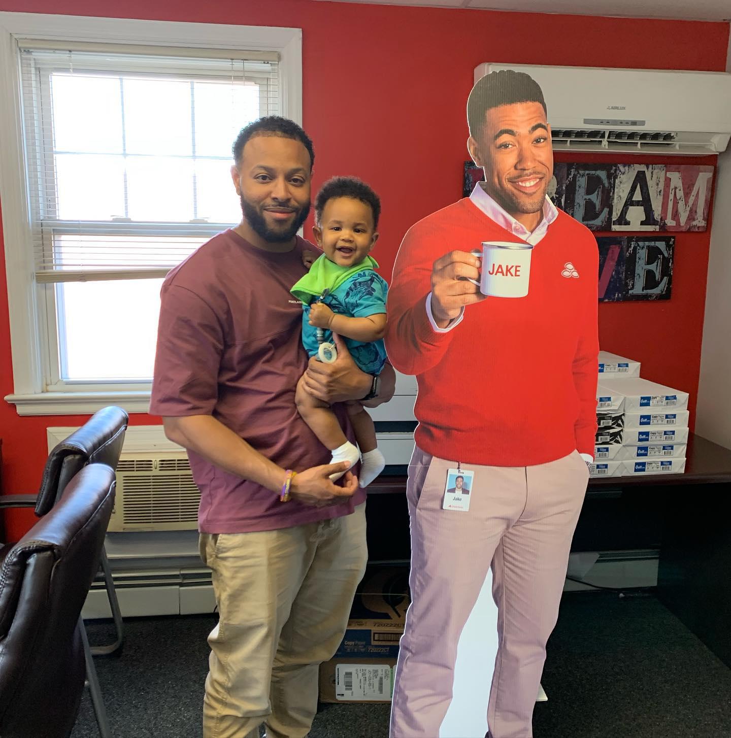 Hanging with Jake from State Farm today in the office!