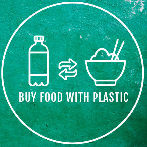 Buy Food with Plastic Logo