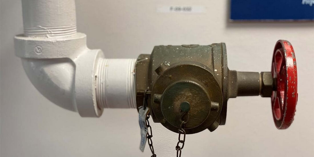 Standpipes are typically found in buildings over three stories high and serve as the waterways to move water to the upper floors. Standpipe systems include the pipes, valves, and connections arranged to provide attachment points for fire hoses.
