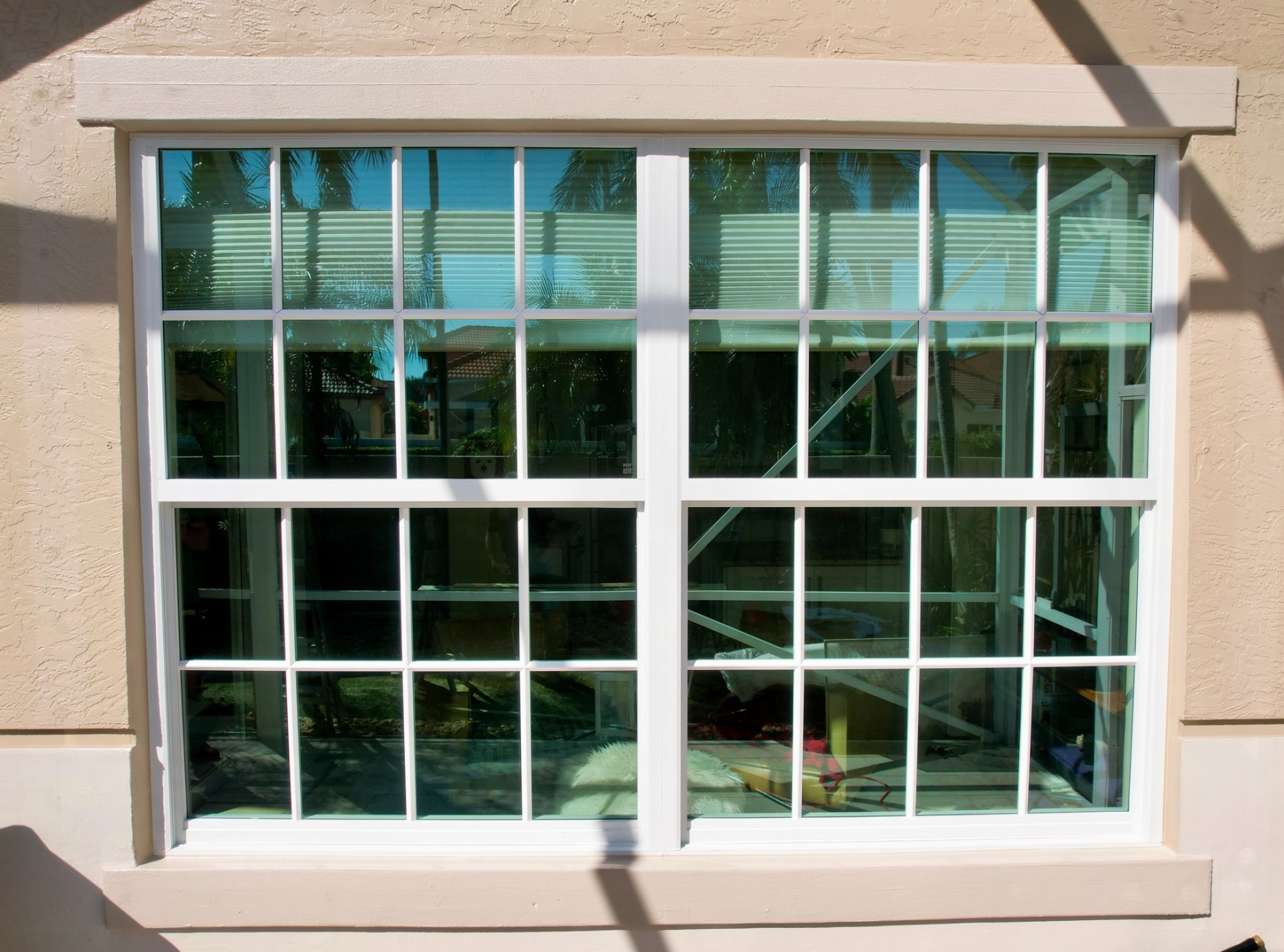 New impact window installed.