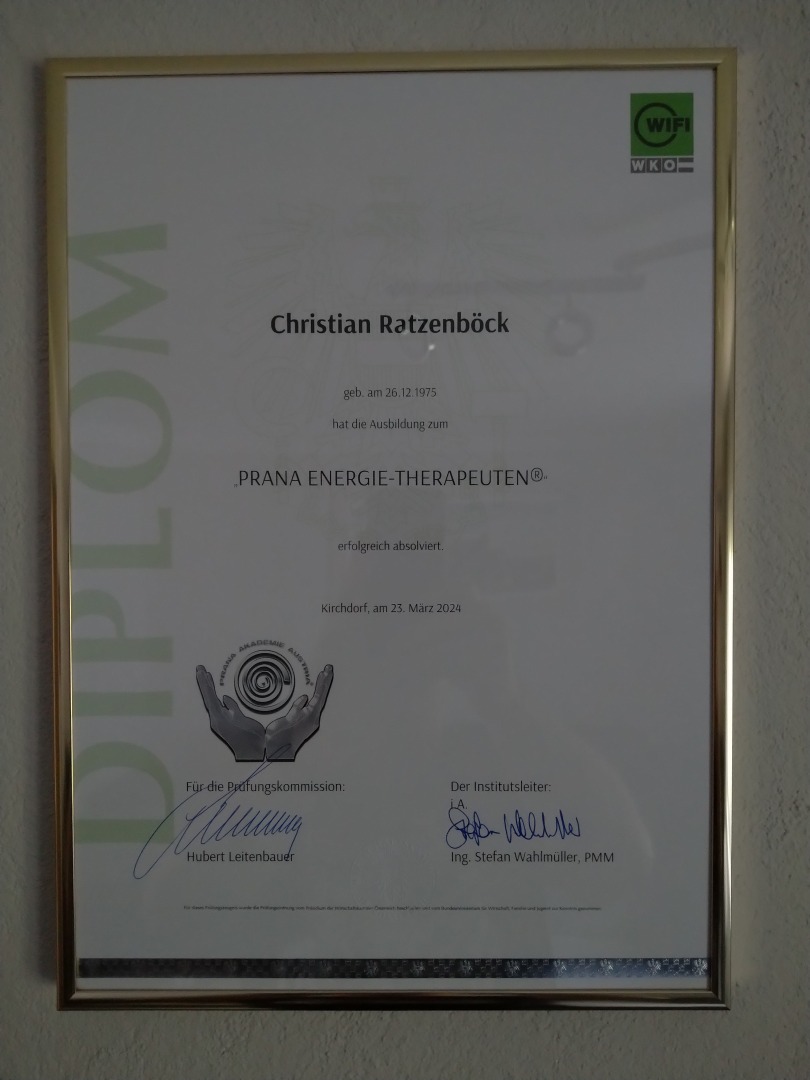 Bilder Dipl. Prana-Energie-Therapeut® Christian Herbert Ratzenböck