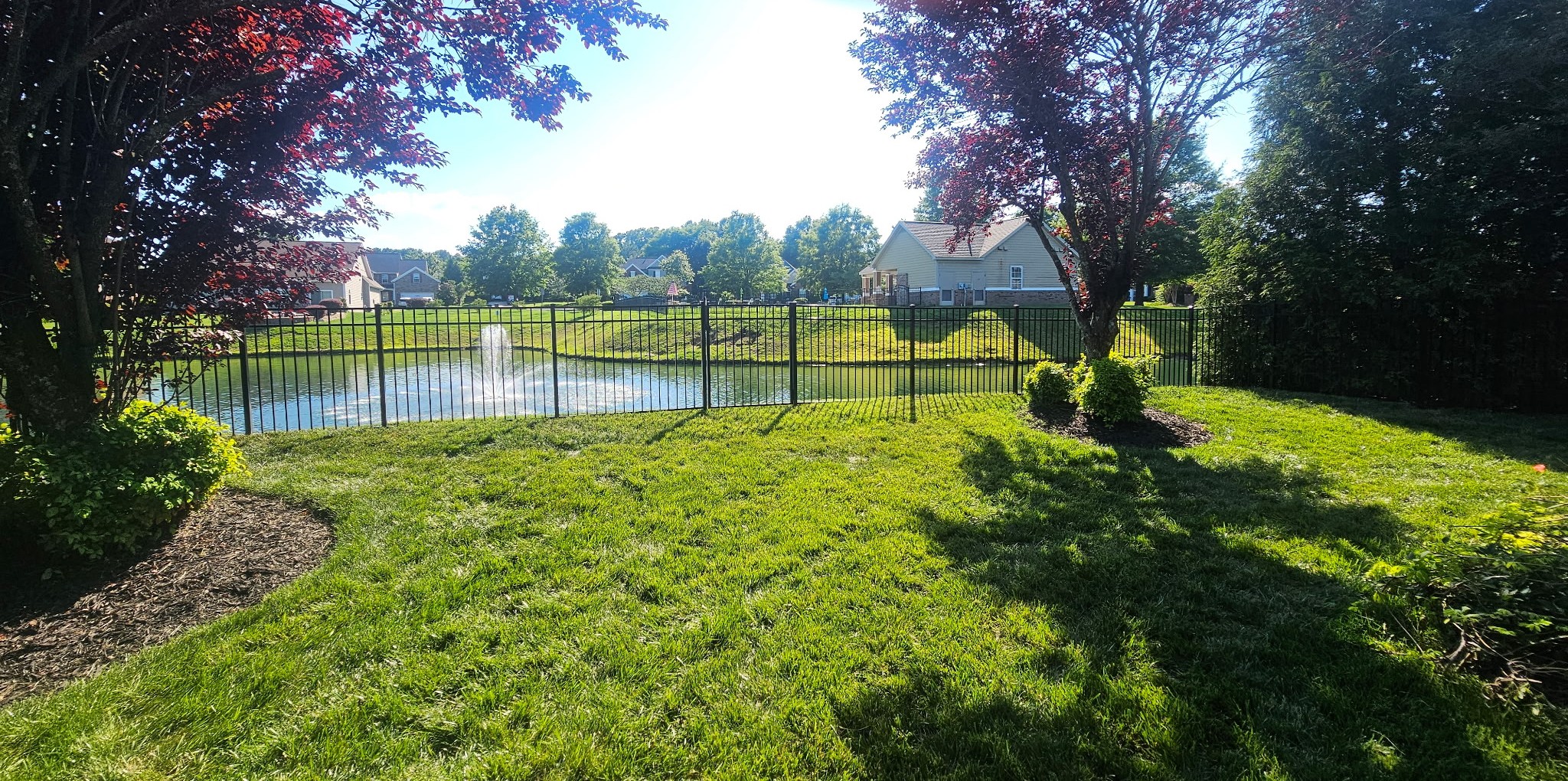 Aluminum fence install