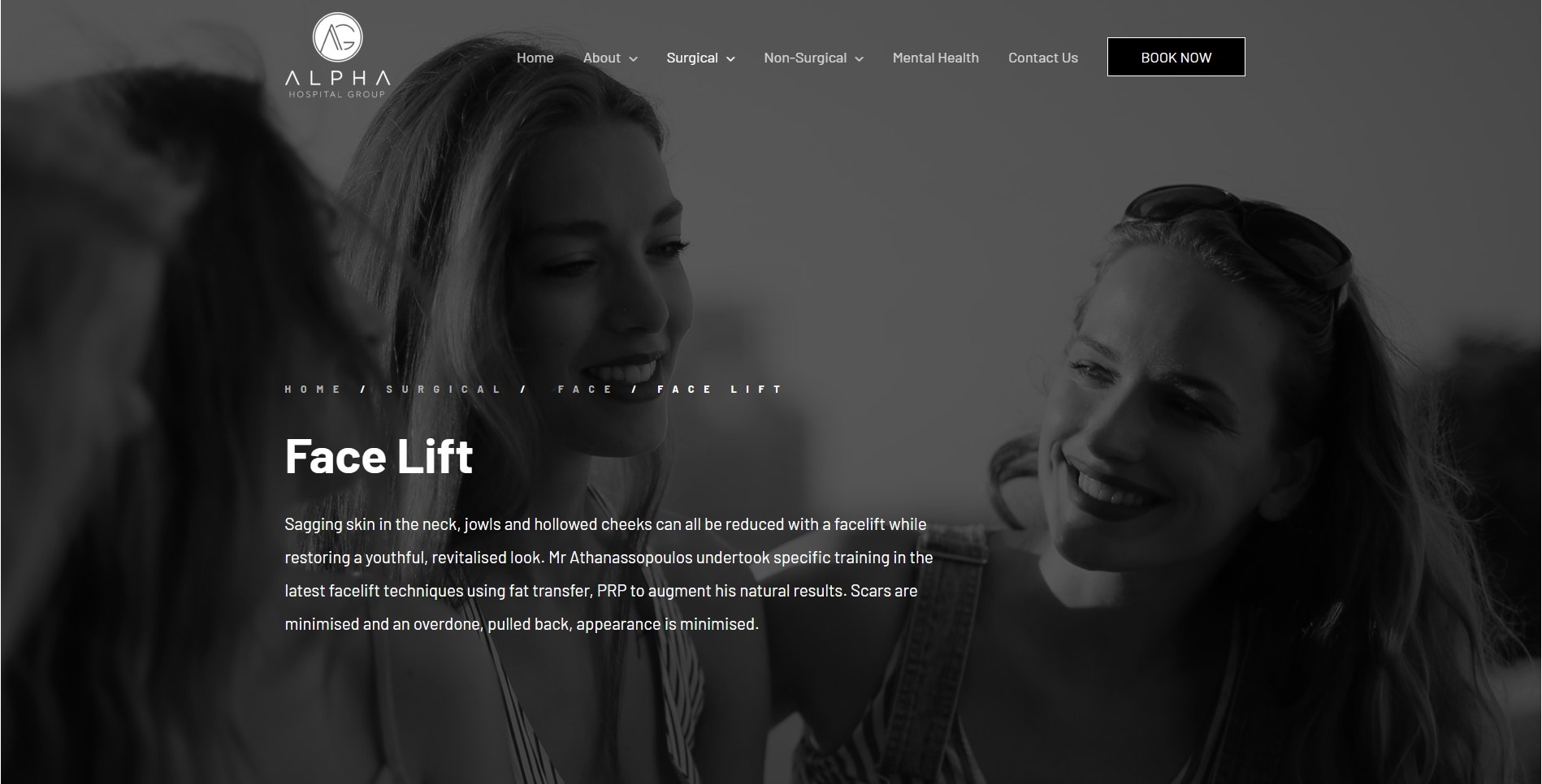 Hospital Group website design and development