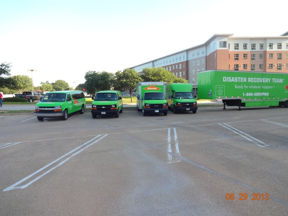 SERVPRO iso n standby 24/7 to help you with any size loss. 
Ready for whatever happens!
