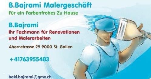 B. Bajrami, Malergeschäft, Ahornstrasse 29 in St. Gallen
