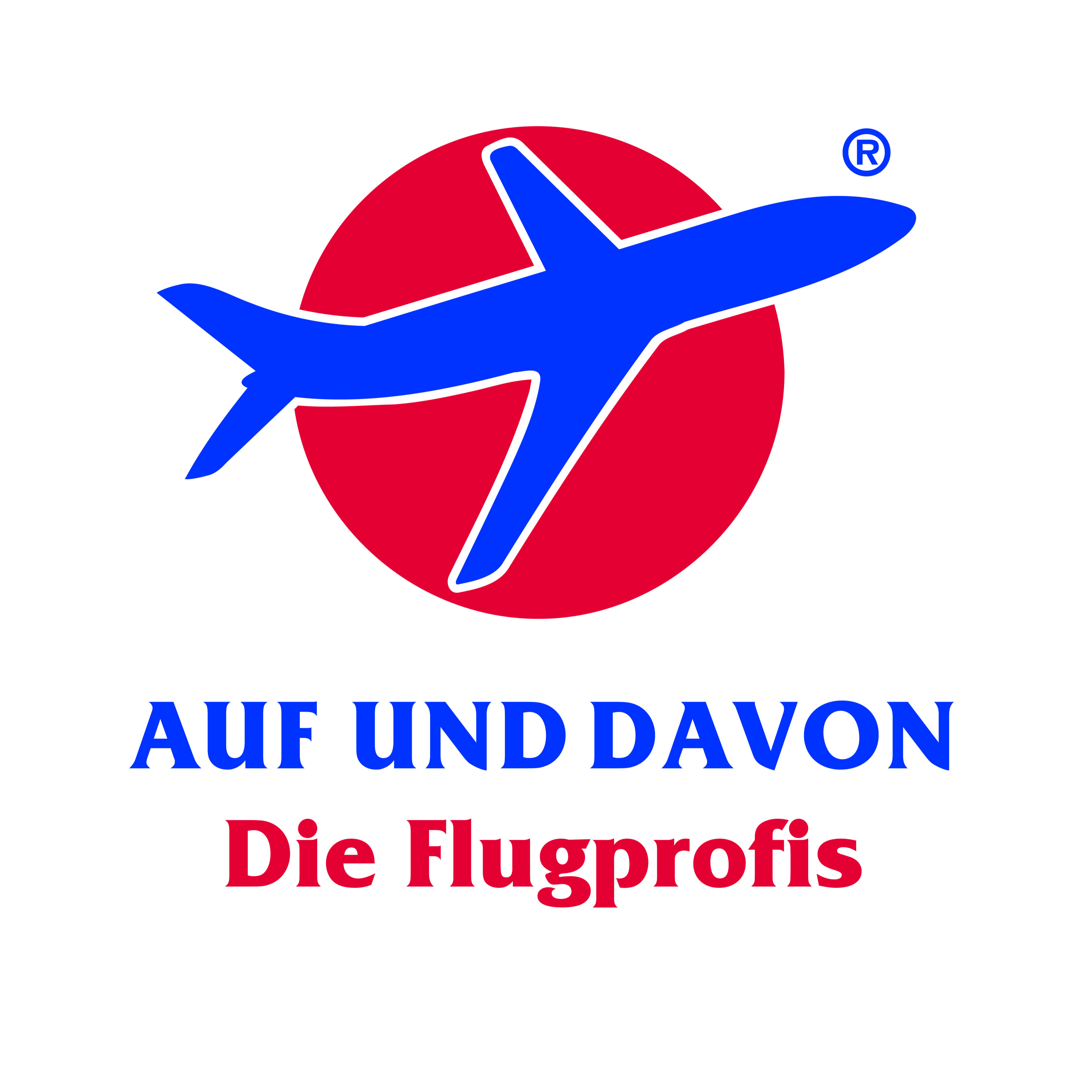 AUF UND DAVON - Die Flugprofis in Halle (Saale) - Logo