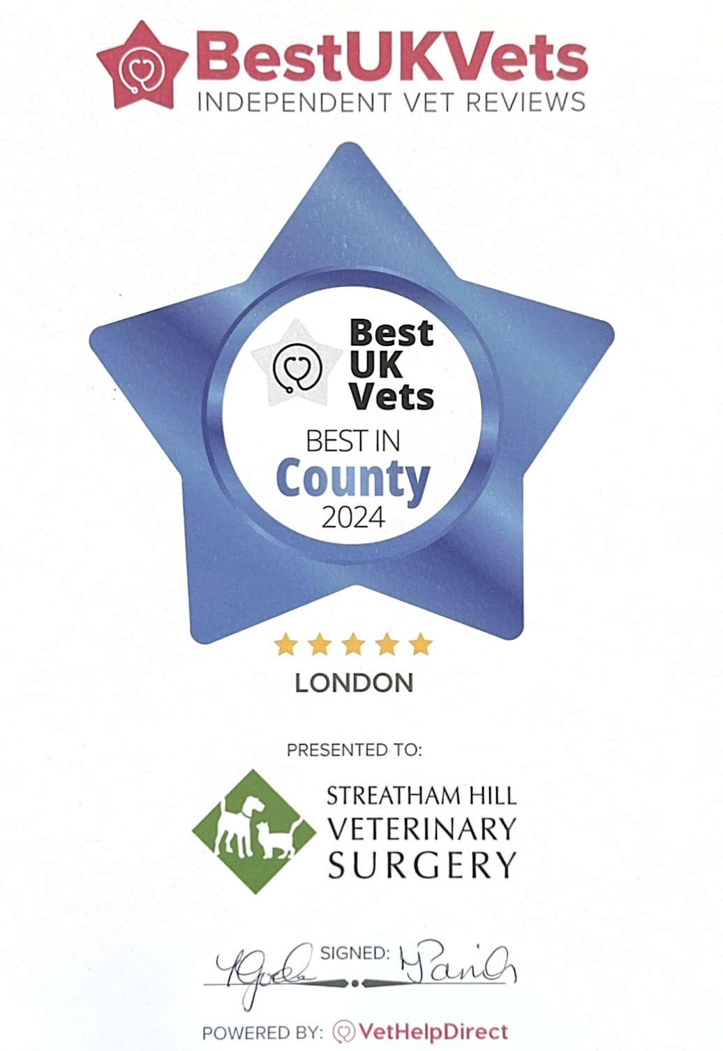 Images Streatham Hill Veterinary Surgery