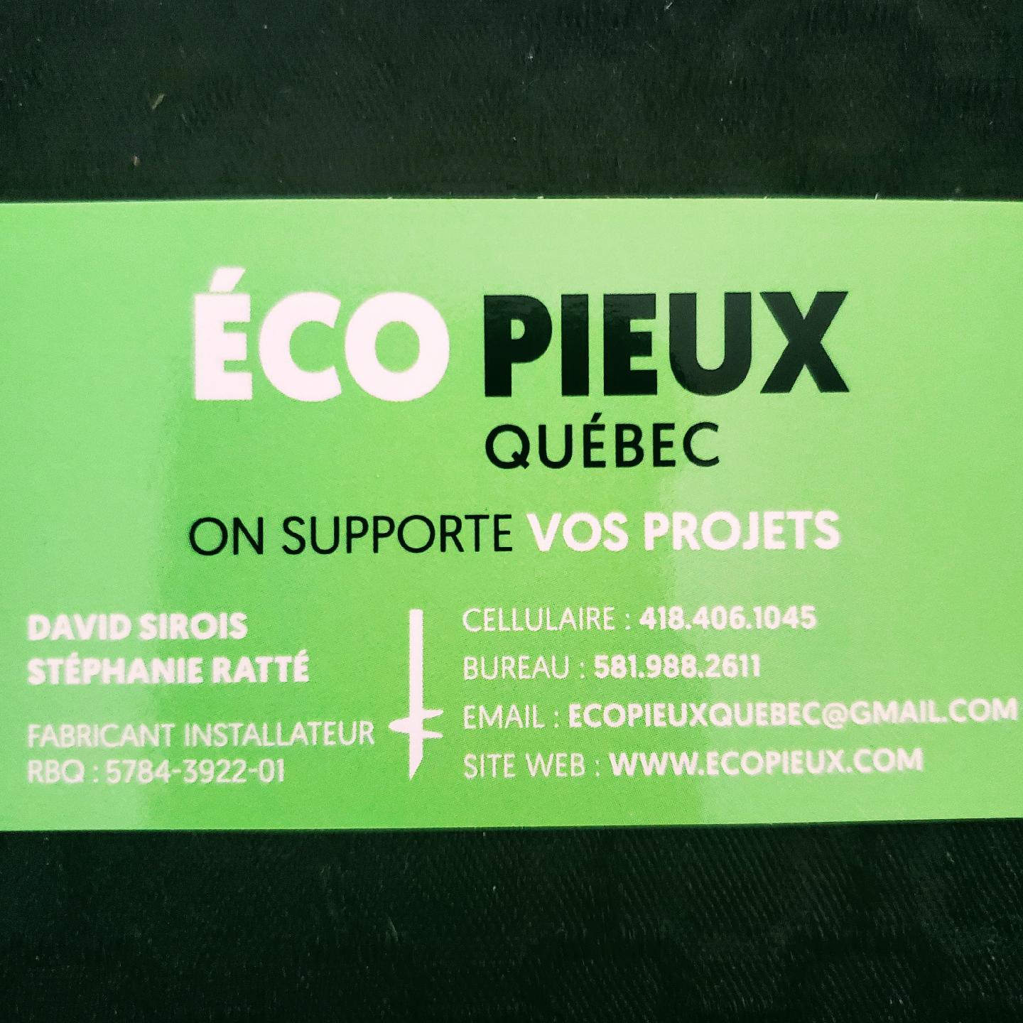 Éco Pieux Québec | Pieux vissés