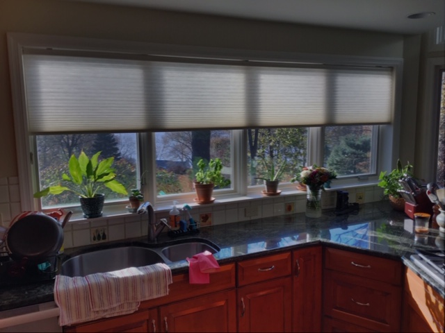 Bring a cozy, warm feel to any room by installing Honeycomb Shades from Budget Blinds of Ossining. This Briarcliff Manor home tied it all together with a Cornice for the perfect finishing touch! #BudgetBlindsOssining #WindowWednesday #ShadesOfBeauty #FreeConsultation #HoneycombShades