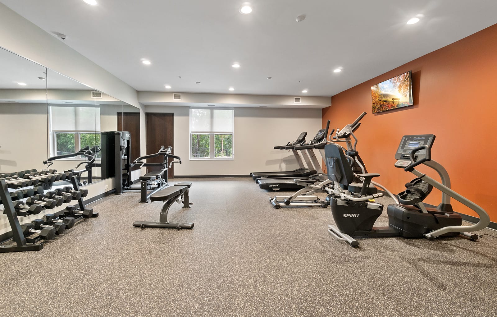 Fitness Center at Oaks Landing 55+ Apartments