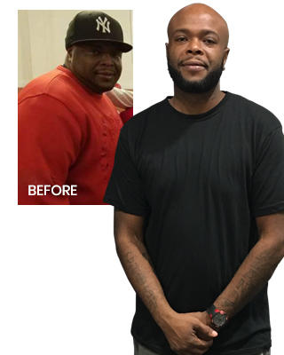 Weight loss transformation