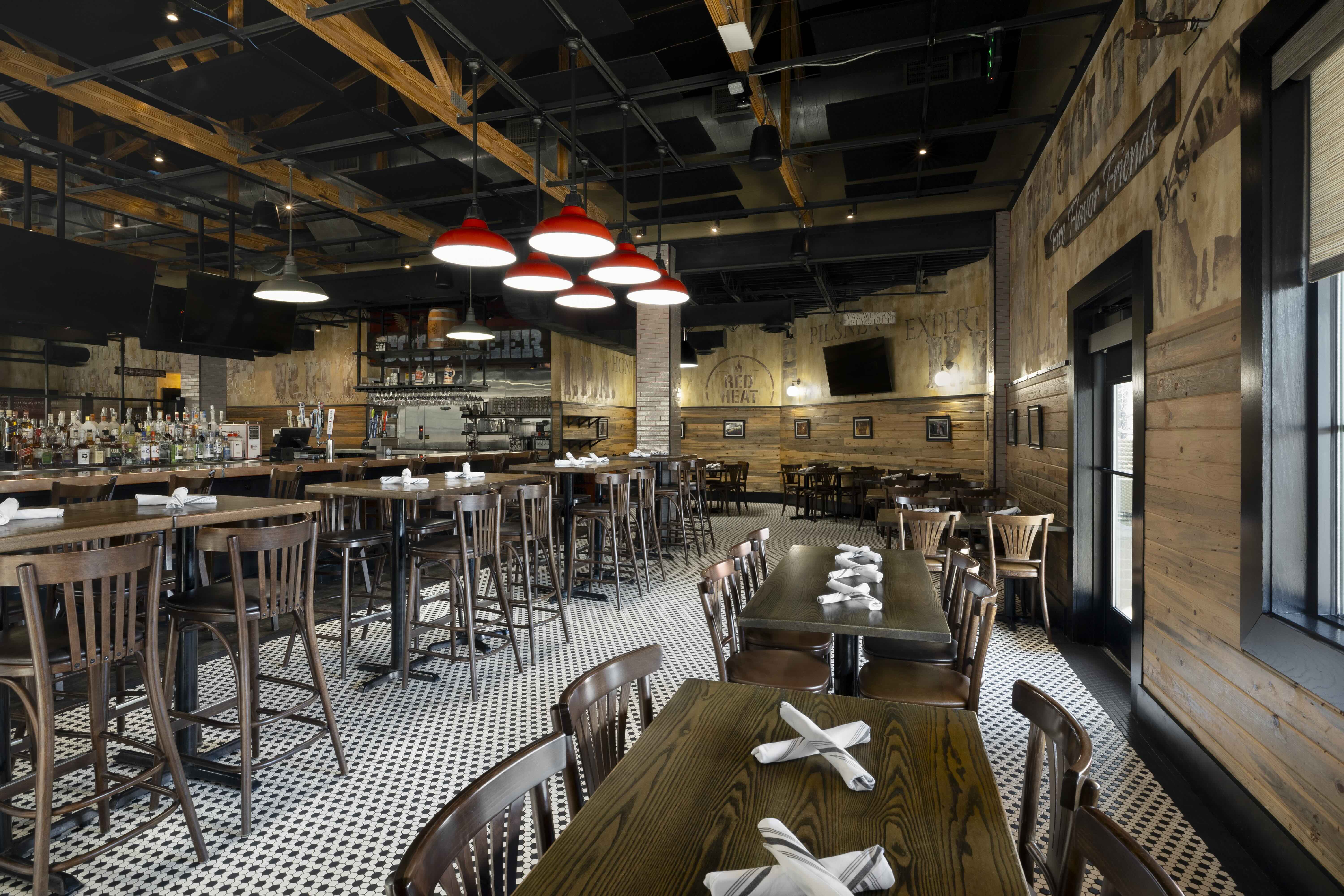 Lounge at Red Heat Tavern in Wilmington, MA