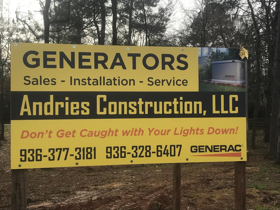 Andries Construction LLC Pointblank (936)377-3181