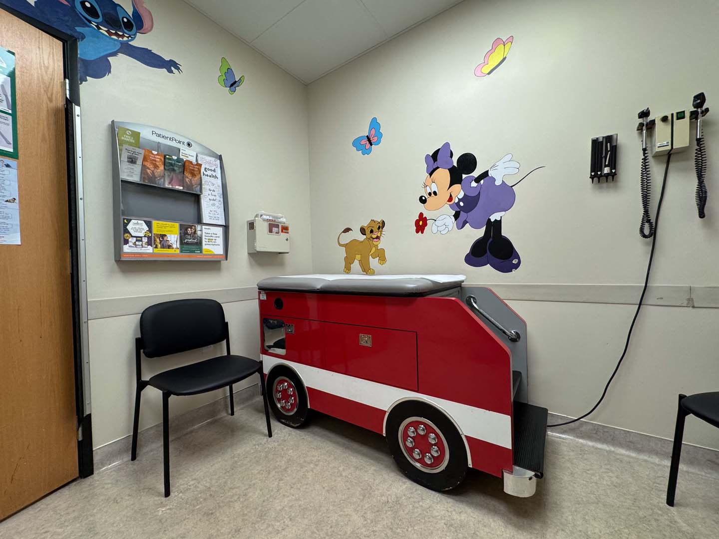 Pediatric exam room at HealthNet Southeast Health Center