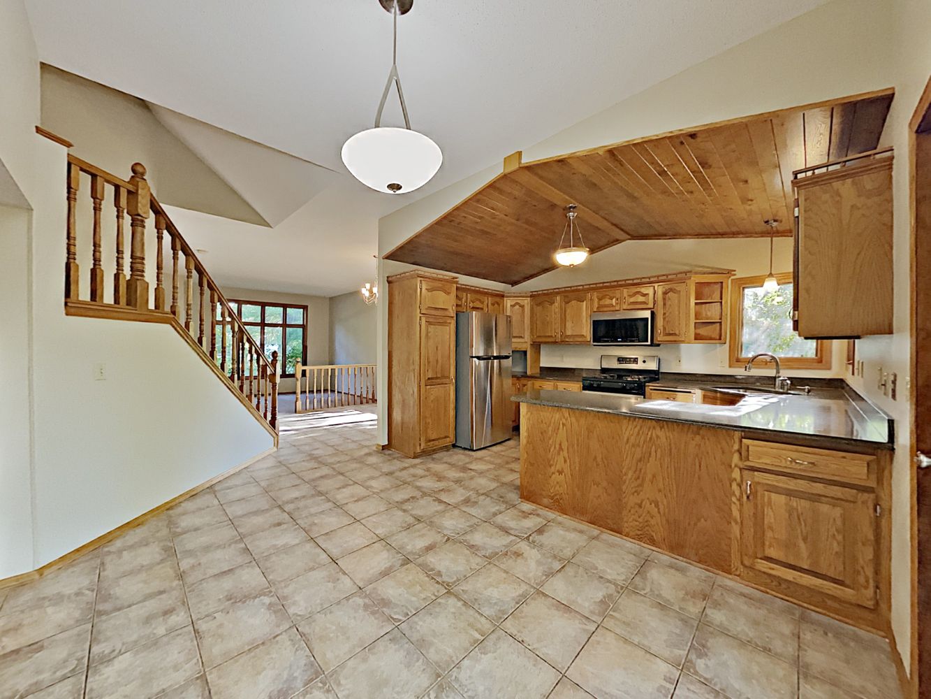 Spacious kitchen with plenty of storage spage at Invitation Homes Minneapolis.